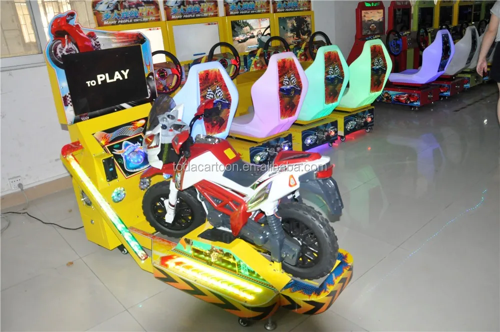 22LCD screen simulator moto machine TT for children racing game machine game machine to play car racing game