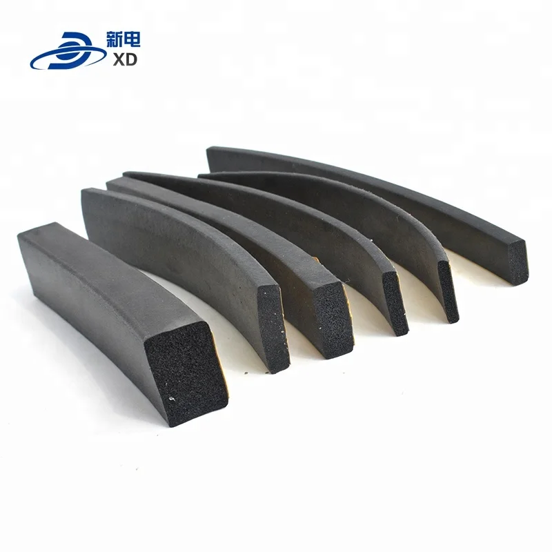 High quality extrusion soft foamsilicone rubber sealing strip EPDM foam edge sponge