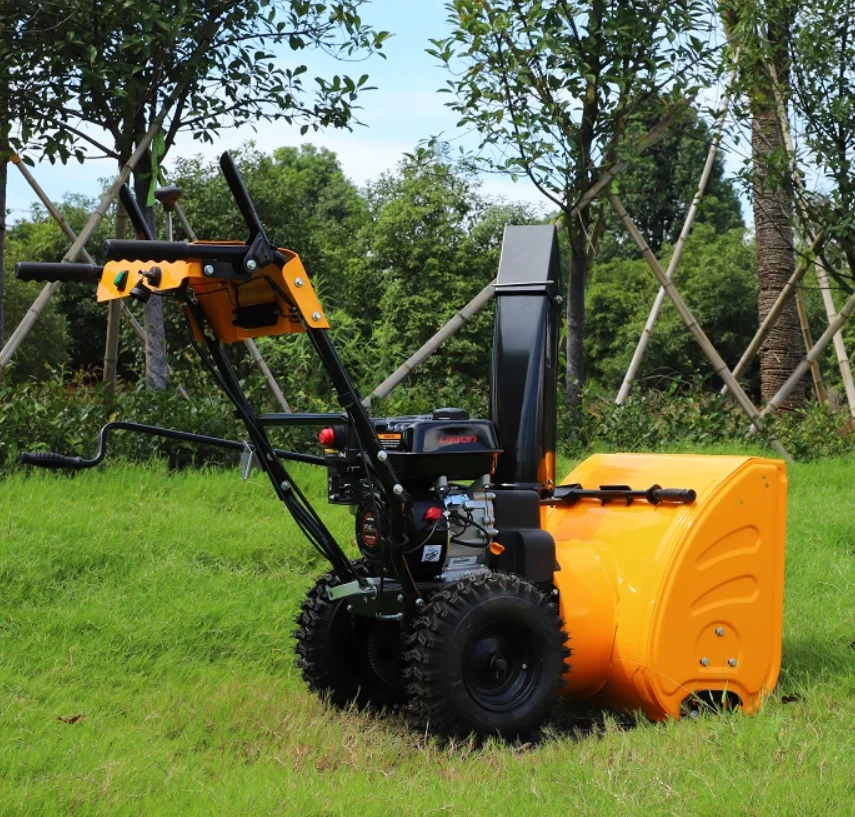 22 Inch 6.5hp electrical and recoil start with LED lamp gasoline engine powered Snow Blower for residential use