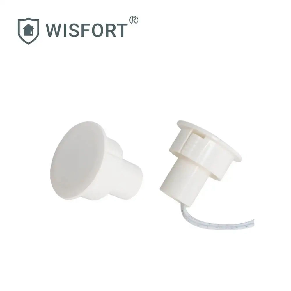 Белые встраиваемые дверные датчики НЗ контакт с магнитным герконовым переключателем