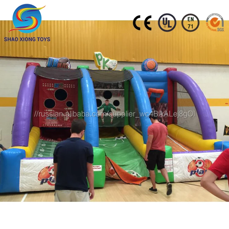 2018 г. Заводская надувные спортивные игры 3 в 1 надувной спортивная игра для наружного использования