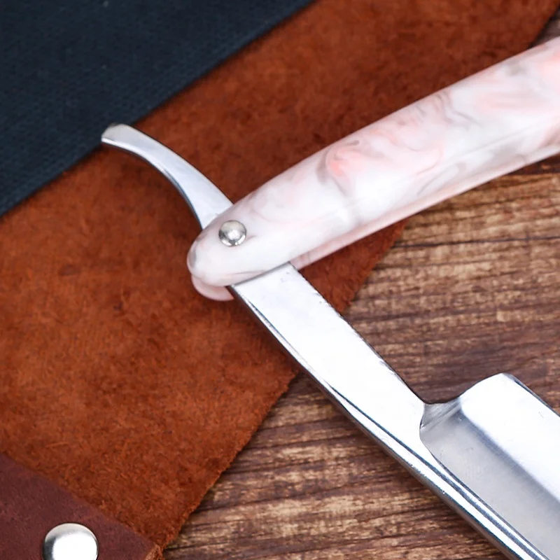 Cut Throat Shaving Straight Razor Carbon Steel Barber Sharpen Straight Razor Shave German Safty Shaver Throat Razor Resin Handle