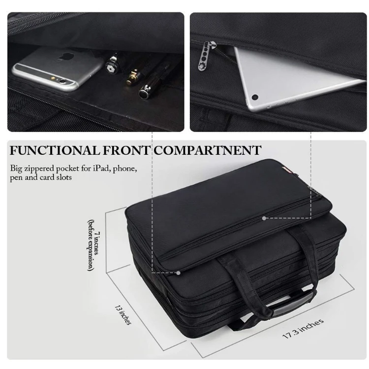 Нейлоновая деловая водонепроницаемая сумка-мессенджер через плечо для ноутбука 15,6 дюйма