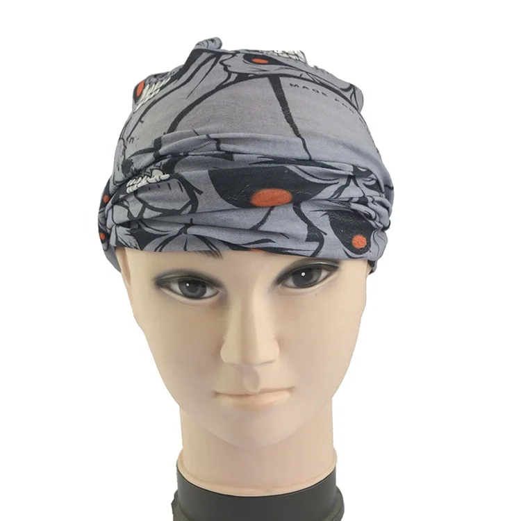 3D Skull Balaclava cycling thermal printing neck warmers tube scarf skull bandanas