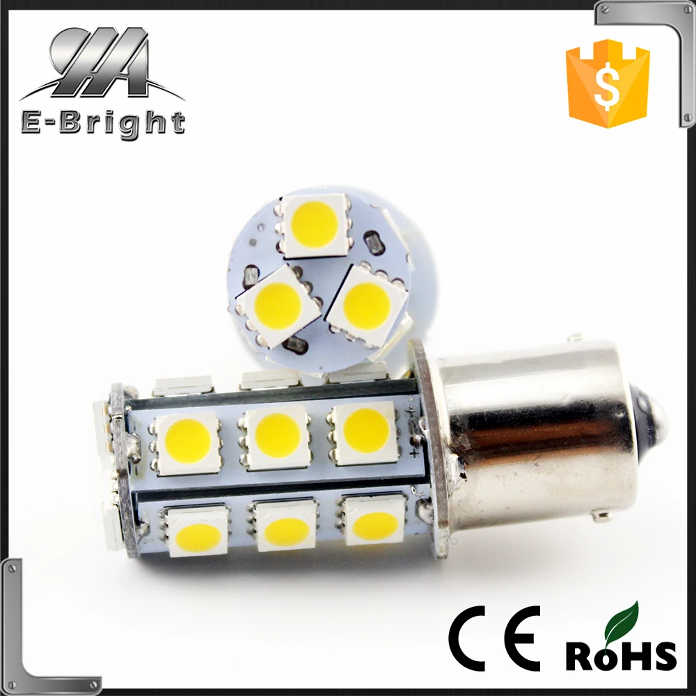 Автомобильные аксессуары p21w p21 5 Вт привело s25 лампы/1156 18smd 5050 S25 лампы/ba15s led 9-32 В