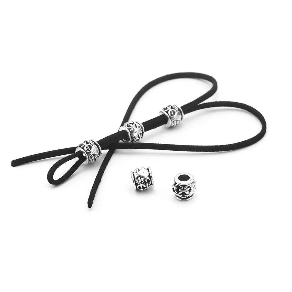 Set of 5 retro simple personality fashionable street patting alloy braid hair ornaments hair ring