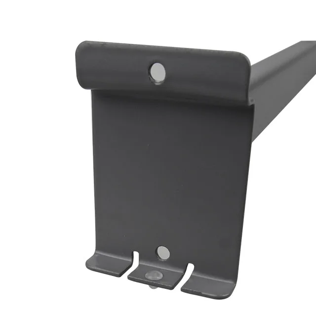 Slat wall shelf supports flat metal shelf brackets 2pc pack