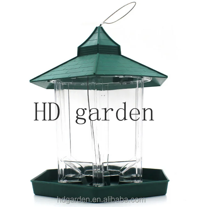 Hanging Waterproof Gazebo Wild Bird Feeder Outdoor Feeding For Garden Decoration