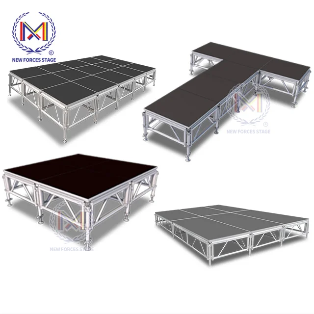 Aluminum Truss Stage, Mobile Stage Platform With Tuv For Band/Concerts/Events/Music