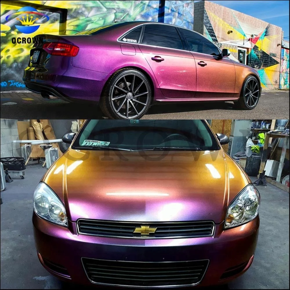 Luxury glitter car paint automotive metal paint powder chameleon coating pigment chrome