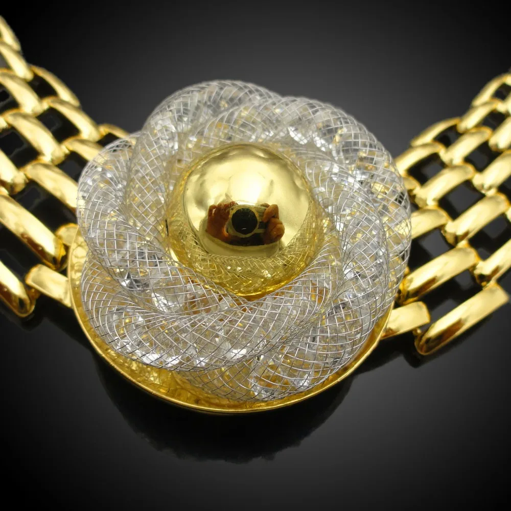 2017 fashion dubai gold jewelry Sets big costume jewelry sets FHK2349