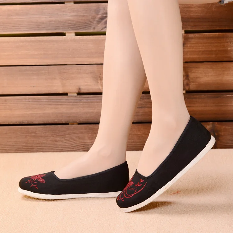 
Indoor beautiful Printing Canvas casual shoes for female 