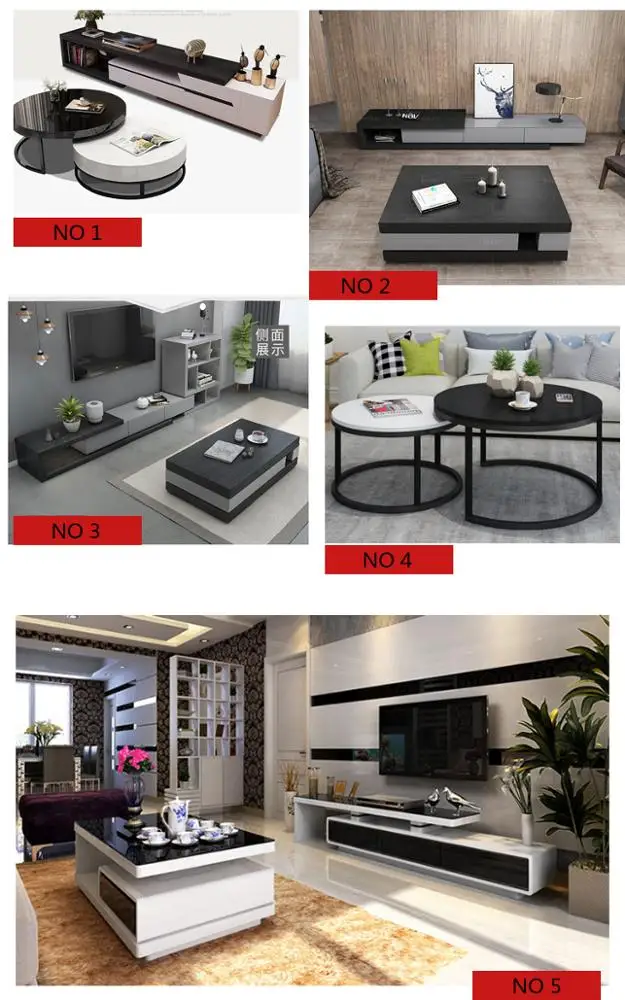 
Coffee table living room furniture modern tea table and tv stand 