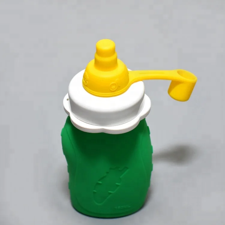 Custom Travel Baby Feeding Silicone Bottle Water Bottles Children Opp Bag China Packing Cartoon 180ml Camp American Style 500