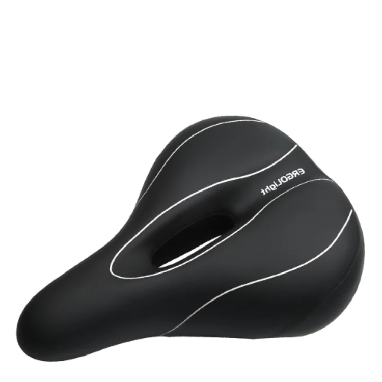 INBIKE Bike Accessories Custom Wide Gel Cycling Seat Leather Bicycle Saddle