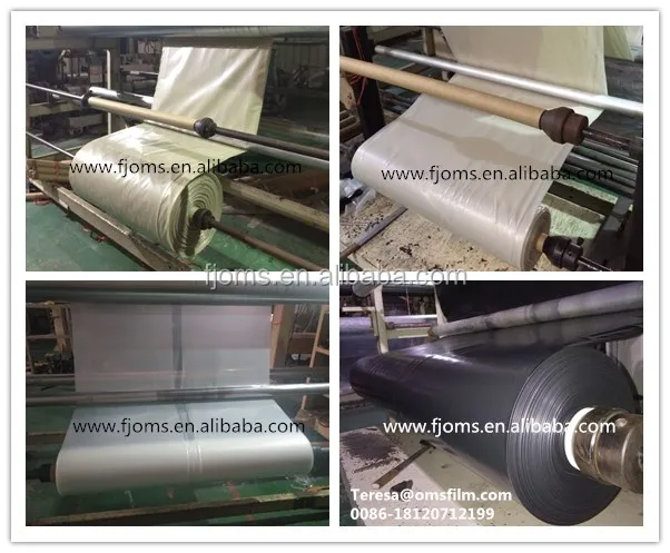 Clear / black polythene film roll sheet for construction project and paint protection