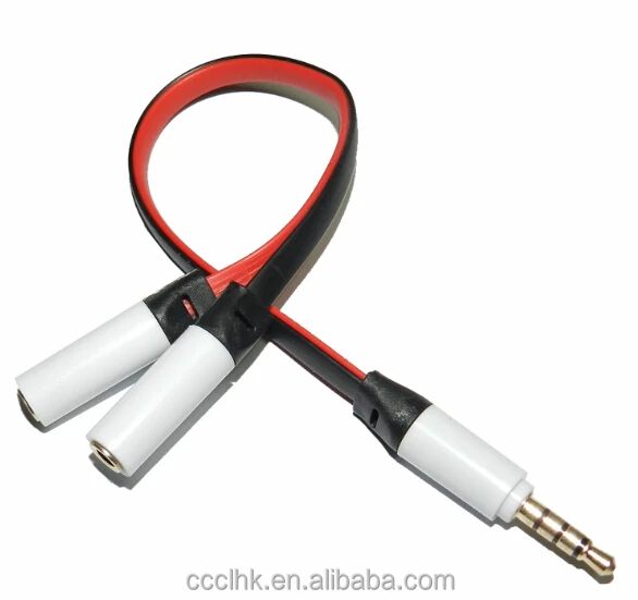 Audio Splitter Cable Male to 2x Female 3.5mm
