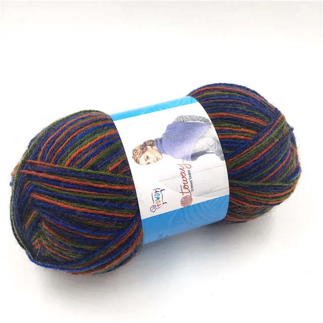 wool nylon yarn blend yarn winter warm for hand knitting