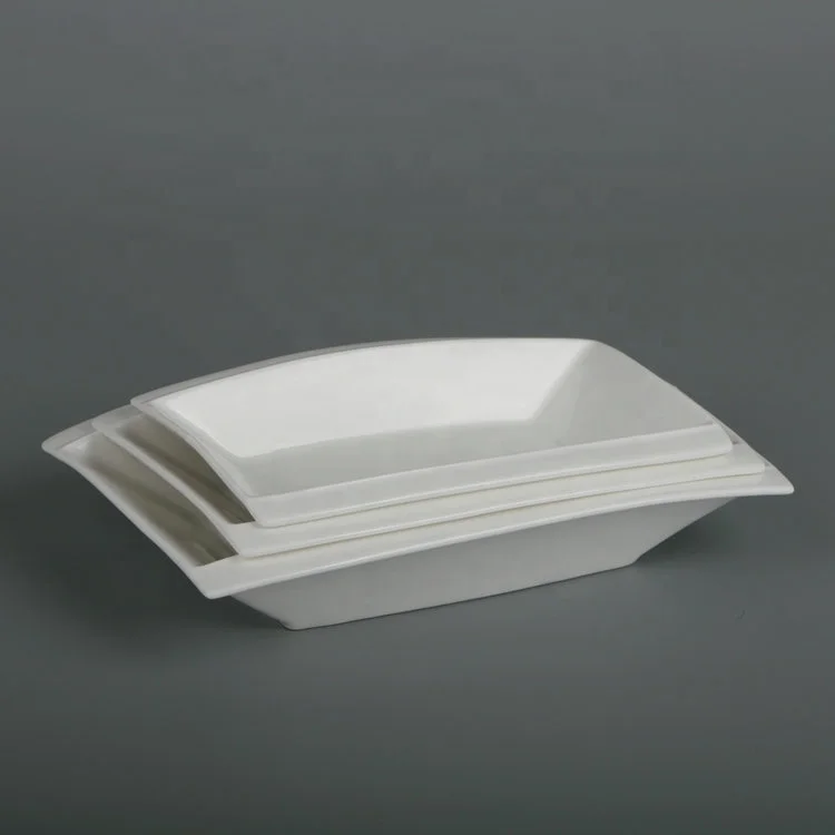 Wholesale rectangular shaped barbecue all sizes airline shape fine porcelain 