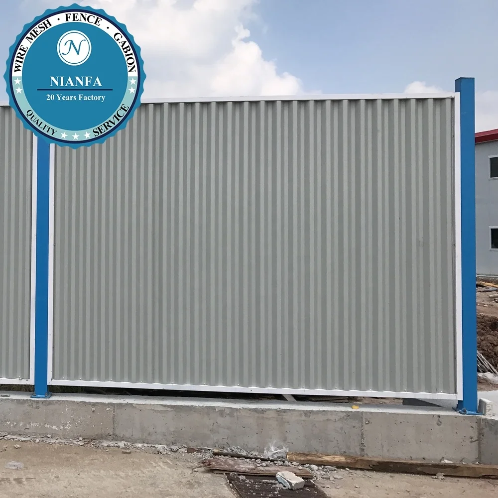 2022 новый дизайн забор из гофрированной стали/забор металлической кровельной панели (завод в Гуанчжоу)