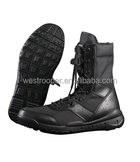 WESTROOPER RESPONSE  BLACK  LEATHER BOOTS