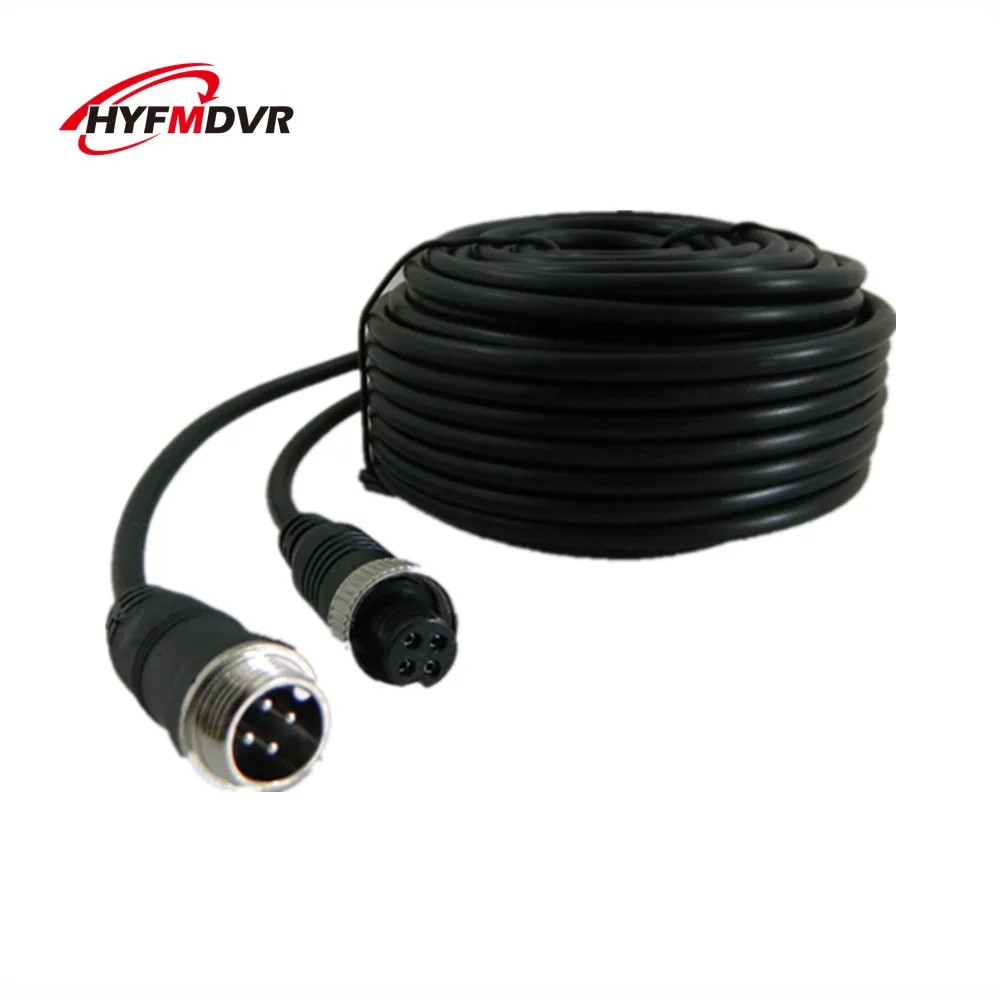 Автомобильная камера видеомагнитофона 5 метров 10 метров 15 метров 20 метров 50 метров авиационный разъем видео кабель обратный