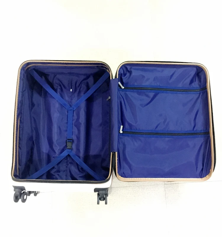 Colorful customized logo PC trolley luggage set