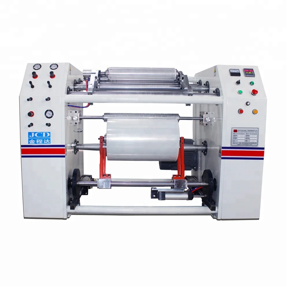 Машина для перемотки рулонов из полиэтиленовой стрейч-пленки