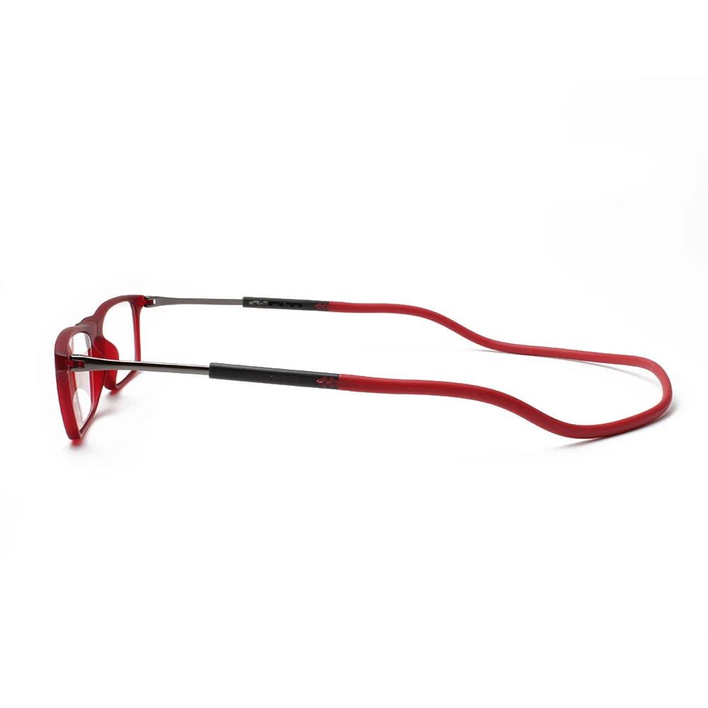 Adjustable hinge magnetic split reader reading glasses