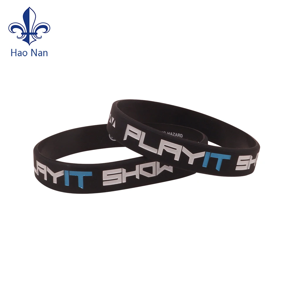 Manufacturer Sport Rubber Bracelets/Colorful Silicon Bracelet wrist band with custom logo