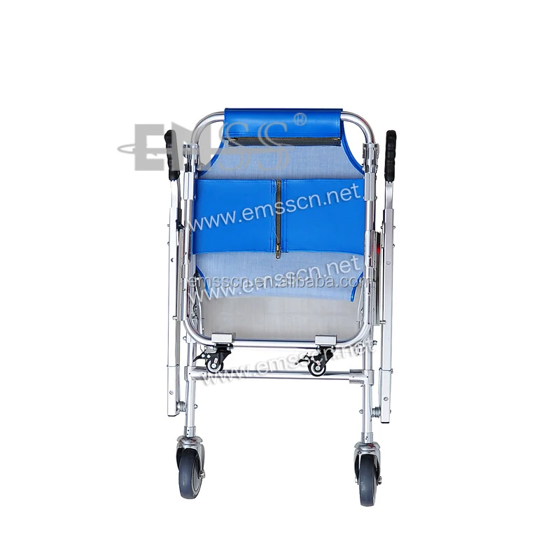 
Wheeled Stretcher Climbing stair stretcher with foldable footrest 