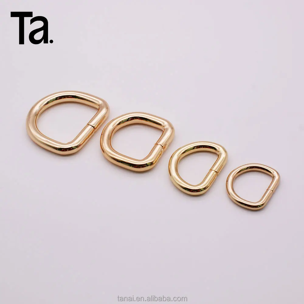 Attractive handbag hardware quick release bag buckle D ring buckle High-end custom bag hardware accessories