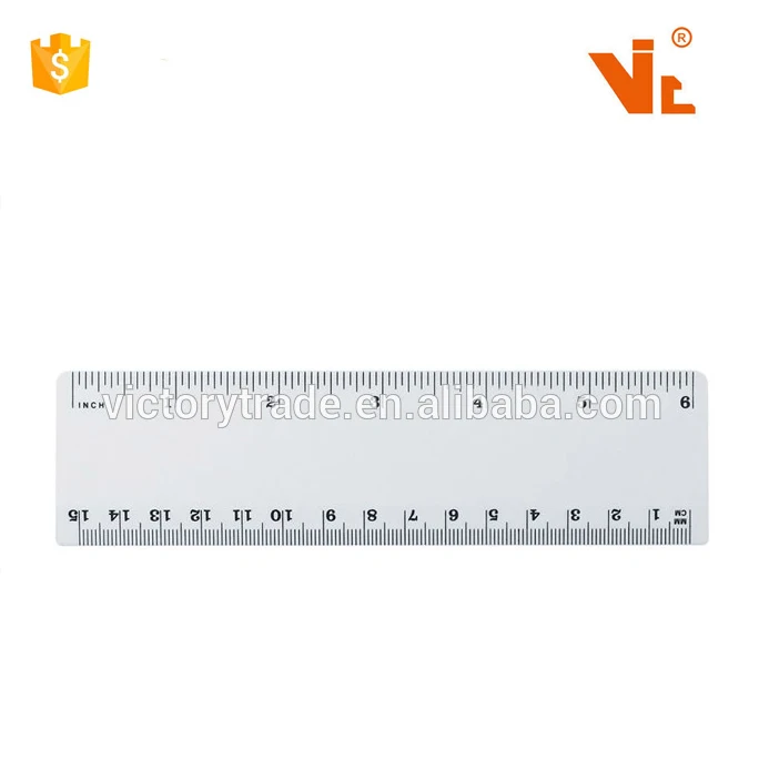 Wholesale Promos Plastic 15CM Ruler in Inch And Centimeter 6 Inch ruler
