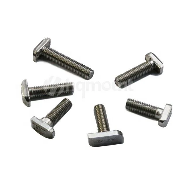 Stainless Steel High Quality Solar Mounting System T Bolt Fasteners Customized Square Head T Bolt.
