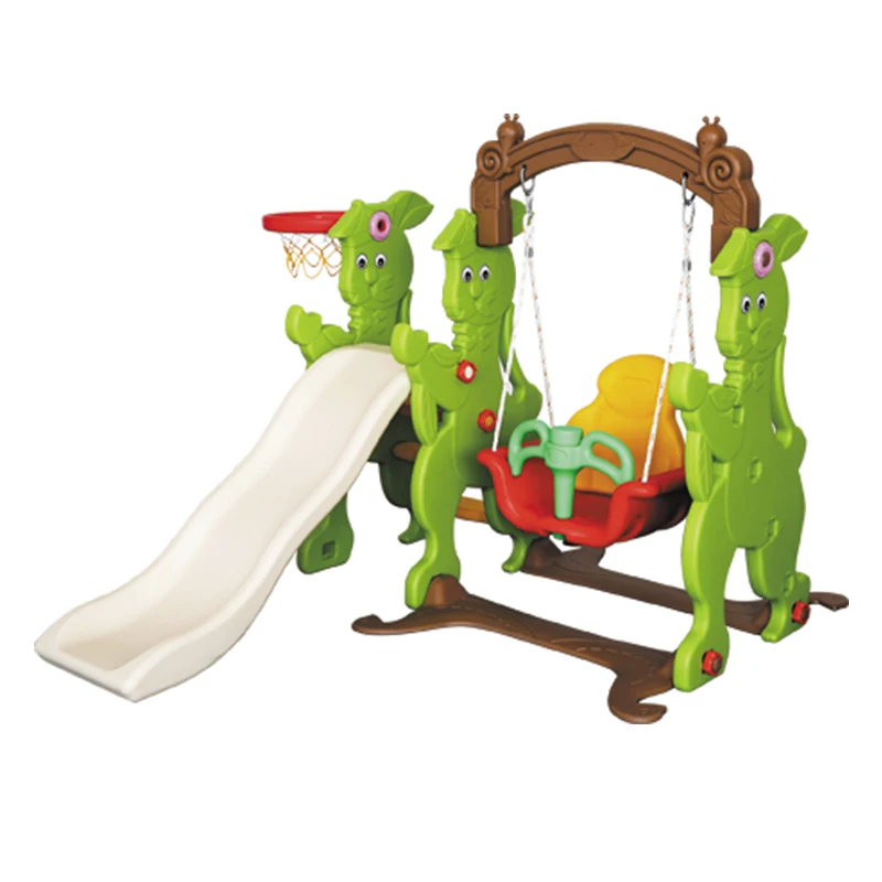 
Modern Various Color Indoor Plastic Slide Swing Set 