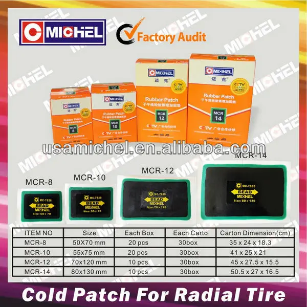 Radial Tire Patches Cold Patch for Radail Tyre US Style