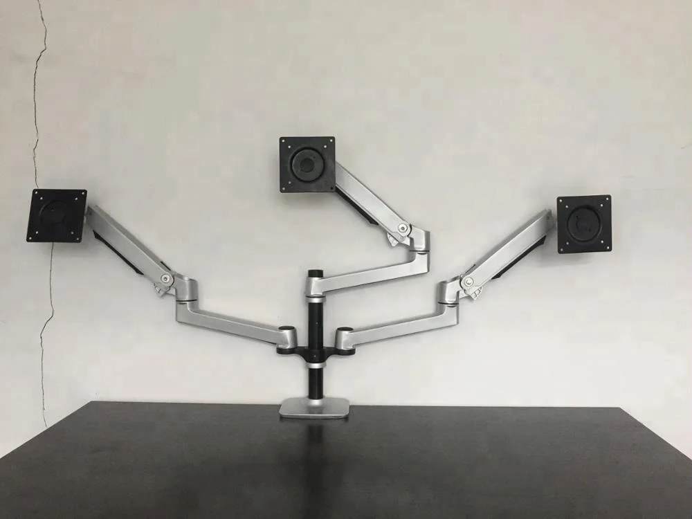 New Desktop Full Motion 17-32 inch Triple Monitor Holder Mount long arm triple Monitor Holder Mount Arm