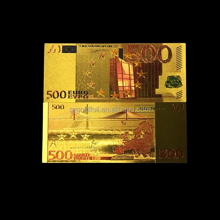 Customized professional good price of gold euro 500 banknotes