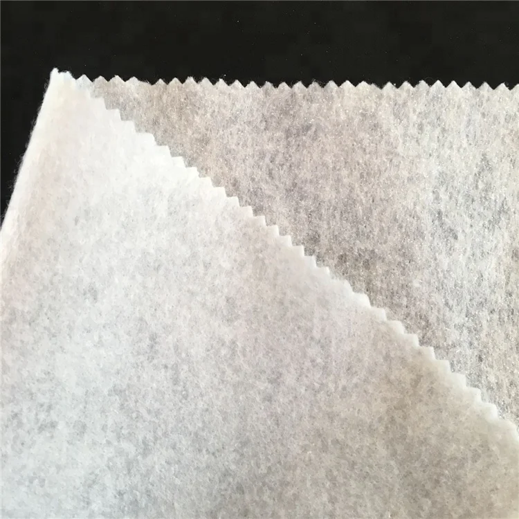 fusing iron-on wadding fusible interlining non woven adhesive felt for bags and winter garment fusible interlining