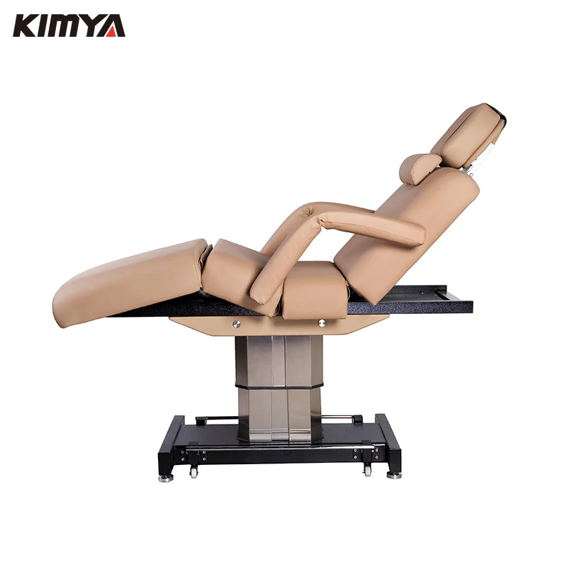 Professional cheap 3 motor cosmetic facial bed chair,adjustable electric facial bed massage bed table for salon spa