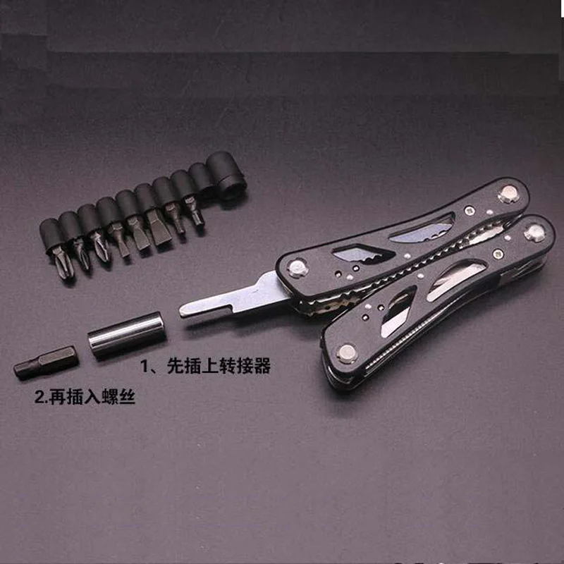14 in 1 Multi Functional Plier Outdoor Camping Tool with Nylon Pouch