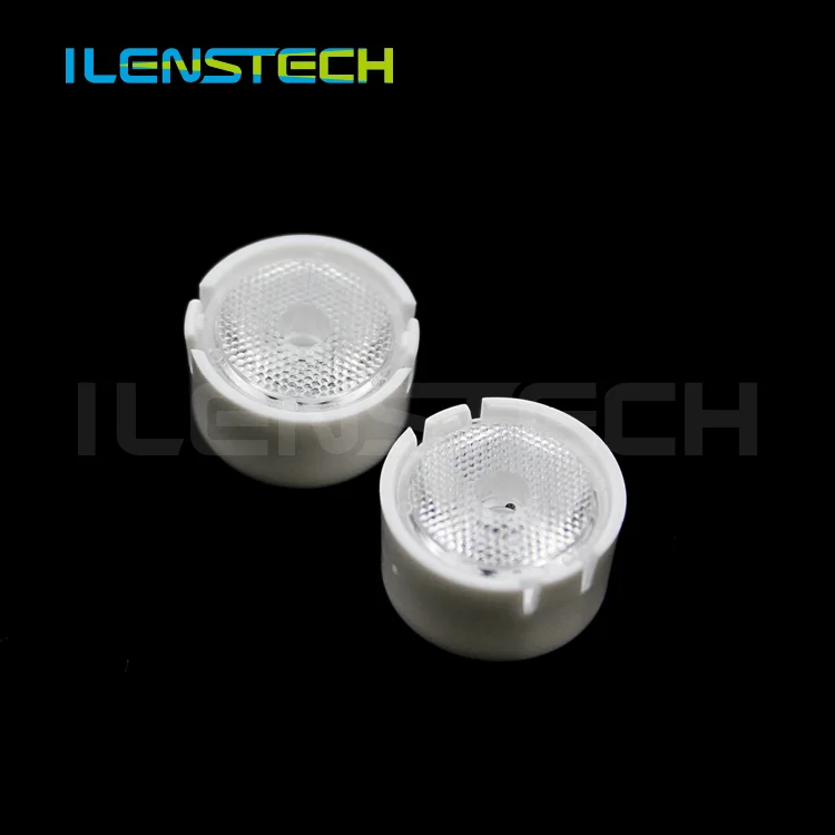 Ilenstech optical pmma 13mm led lens 30 degree with smd 3535 led white /black holder mold injection lenses