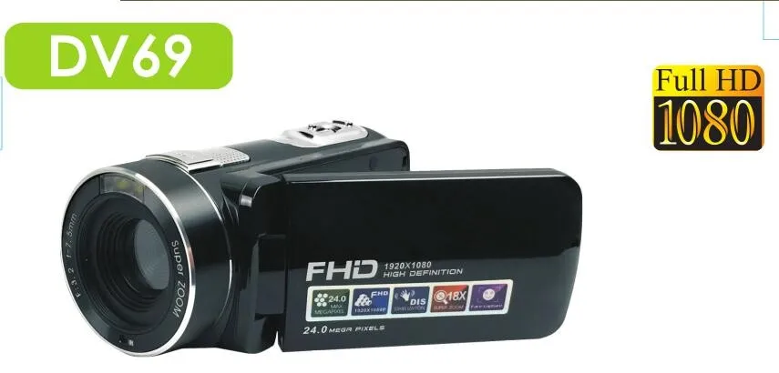 
8X Digital ZOOM 16 MP Image Video VCR HD 1080P Digital Camera Recorder Device 