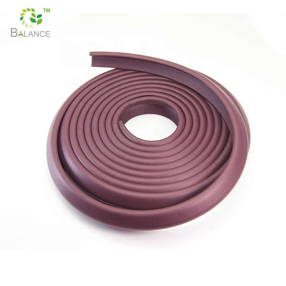 Мягкий защитный уголок для мебели с прочной клейкой лентой безопасности детей (коричневый)