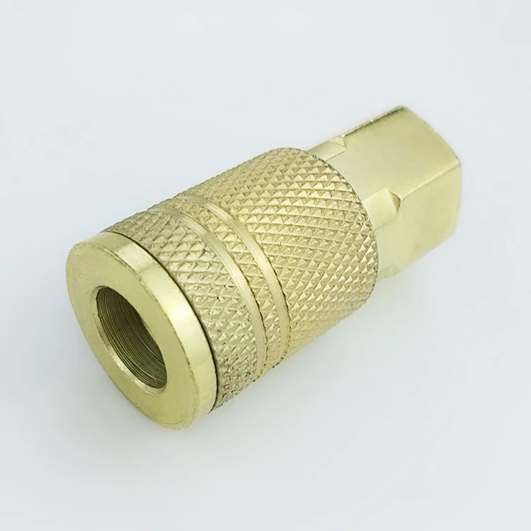 USA NM02-SF-02 New Milton style carbon steel brass female pneumatic quick connect coupler coupling