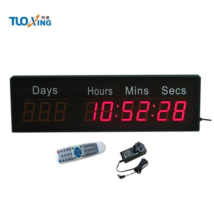 9 digit 2.3 inch digital countdown timer days hours minutes seconds countdown timer