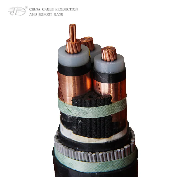15kv Cu XLPE insulated CWS/ CTS PVC armored MV copper power cable