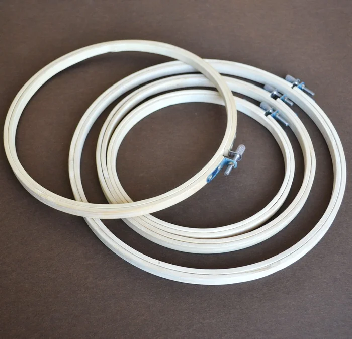 Custom Smooth Bamboo  Embroidery Hoop Bamboo Material  Cross Stitch Hoop