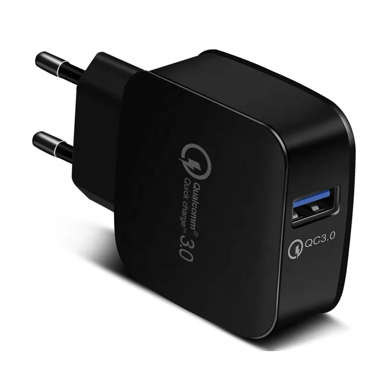 
beautiful QC3.0 wall fast charger adapter with one USB output for wholesale and retail 