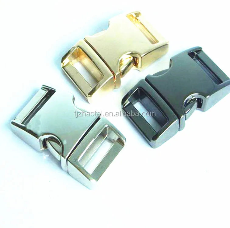 quick side metal alloy release buckle in bag parts accessories wholesale  10mm/15mm/25mm/32mm/38mm automatic blet quick release